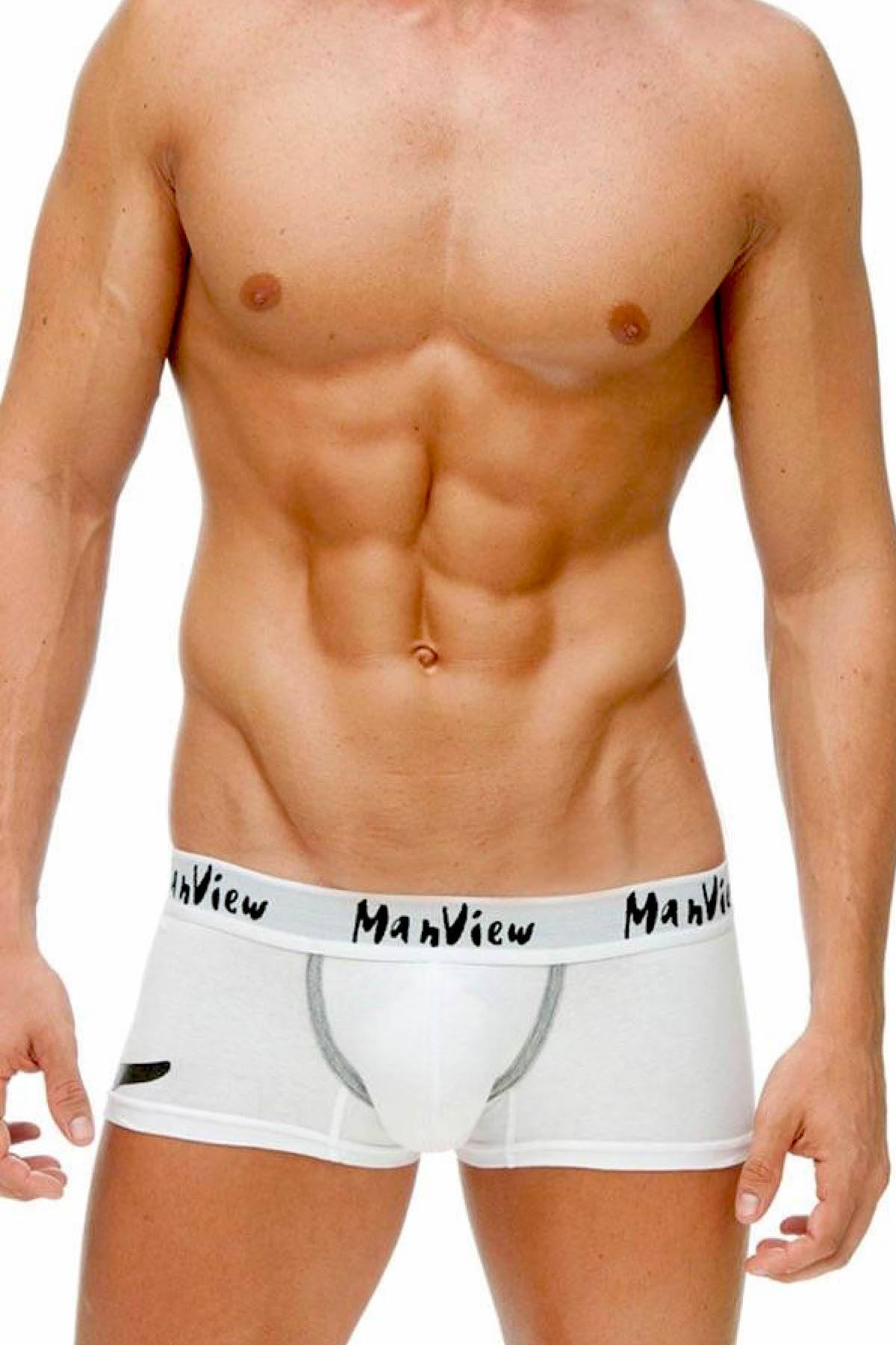 Manview White Groove Trunk