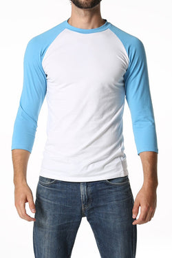 CheapUndies Sky Blue Raglan Shirt thumbnail 2