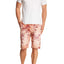 Pop Icon Orange Palms Floral Flat Front Short