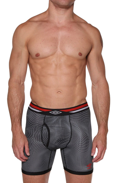 Umbro Black/White Performance Boxer Brief