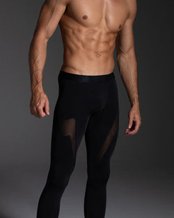 5=TEN Physiotech Mesh Panel Legging in Black thumbnail 3