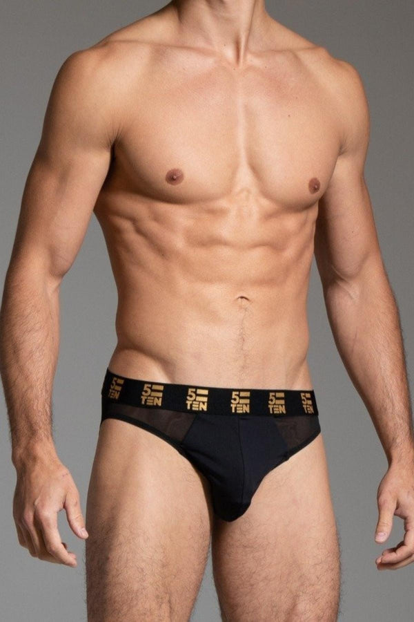 5=Ten Black Mesh Bikini