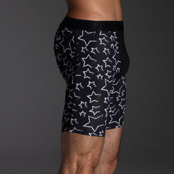 5=Ten Black Stars No Stripes Boxer Brief thumbnail 4