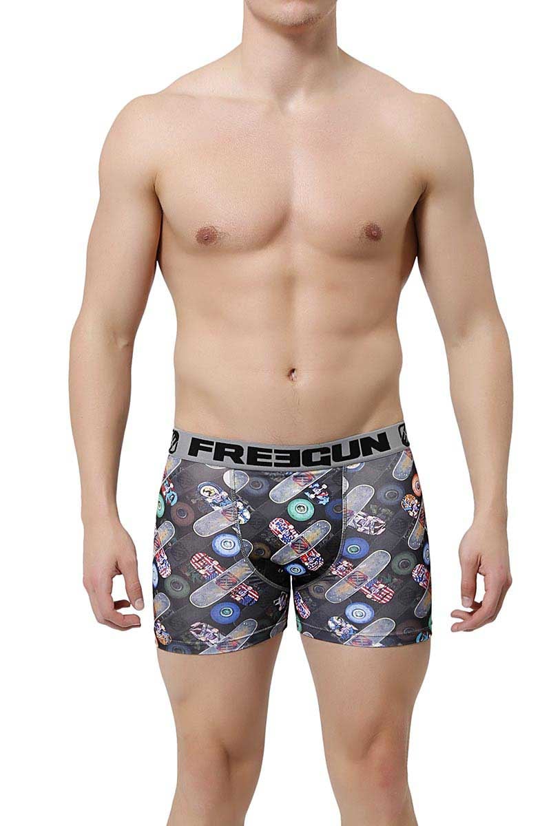 Freegun Black Multi Skateboard Boxer Brief