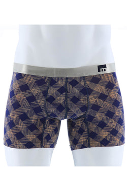 Mosmann Navy & Orange Plaid Long Boxer thumbnail 1