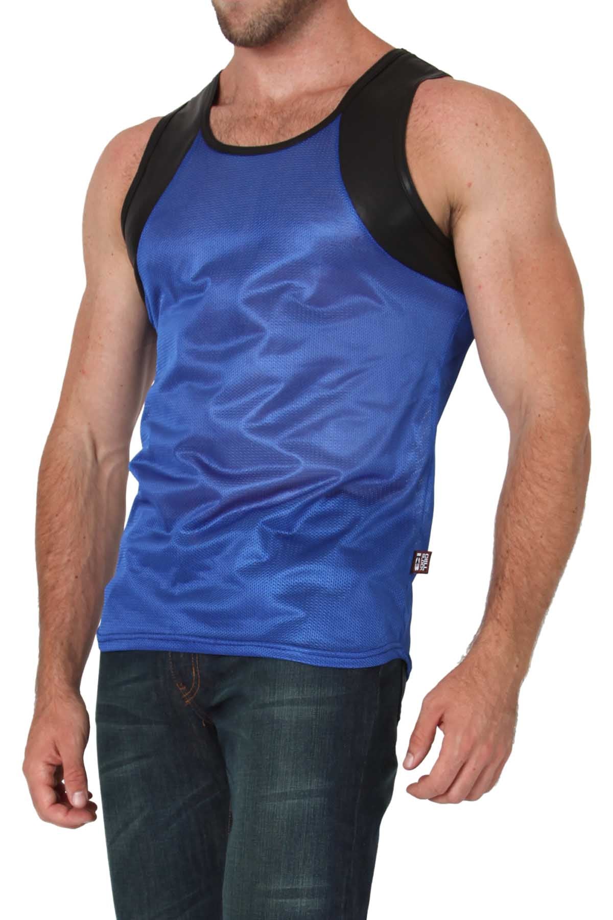 Timoteo Blue Covert Harness Tank Top