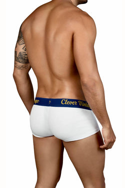 Clever White Old-School Open-Fly Boxer Brief thumbnail 2