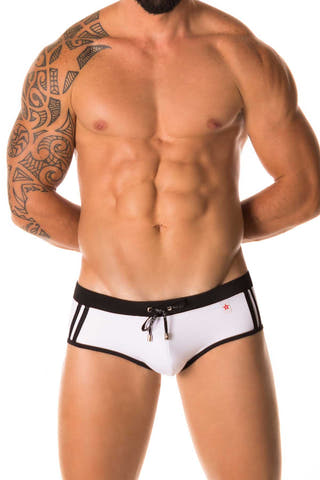 Jor White Sport Swimwear Brief