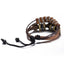 Light Brown Leather Independent Charm Bracelet