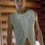 P.O.V. Ivory Toga Sleeveless Shirt