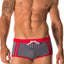 Jor Grey & Red Sport Swimwear Boxer