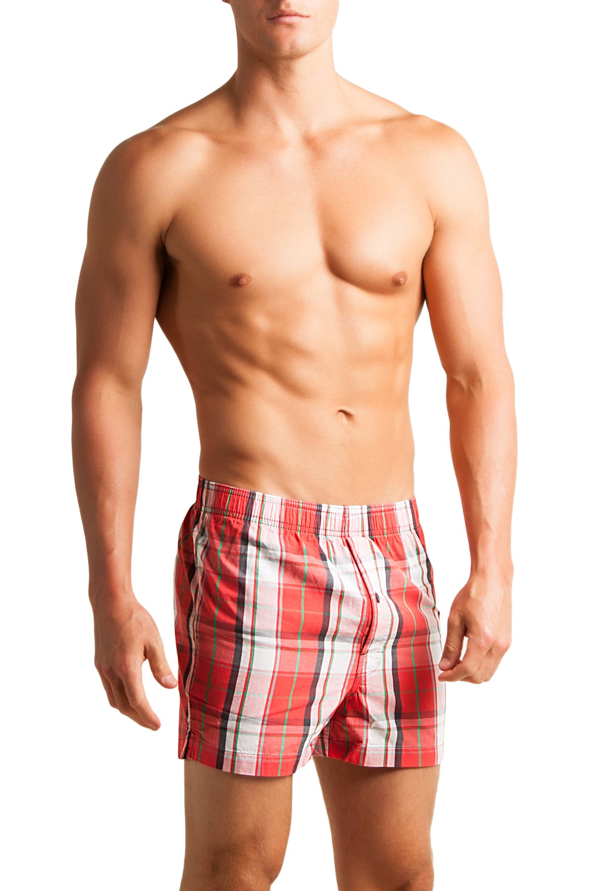 C-IN2 Remix Red Woven Plaid Boxer