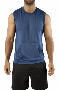 Vuthy Navy Kangaroo Muscle Tank thumbnail 1