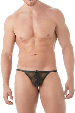Gregg Homme Black Break-In Zipper Mesh String thumbnail 1