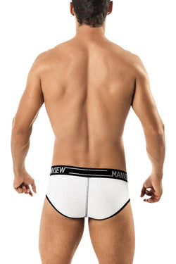 Manview White Stretch Cotton Spectrum Brief thumbnail 3
