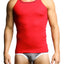 C-IN2  Blaze Red Pop Color Square Neck Tank