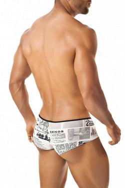 Joe Snyder Newsprint Contrast Cheek Boxer thumbnail 2