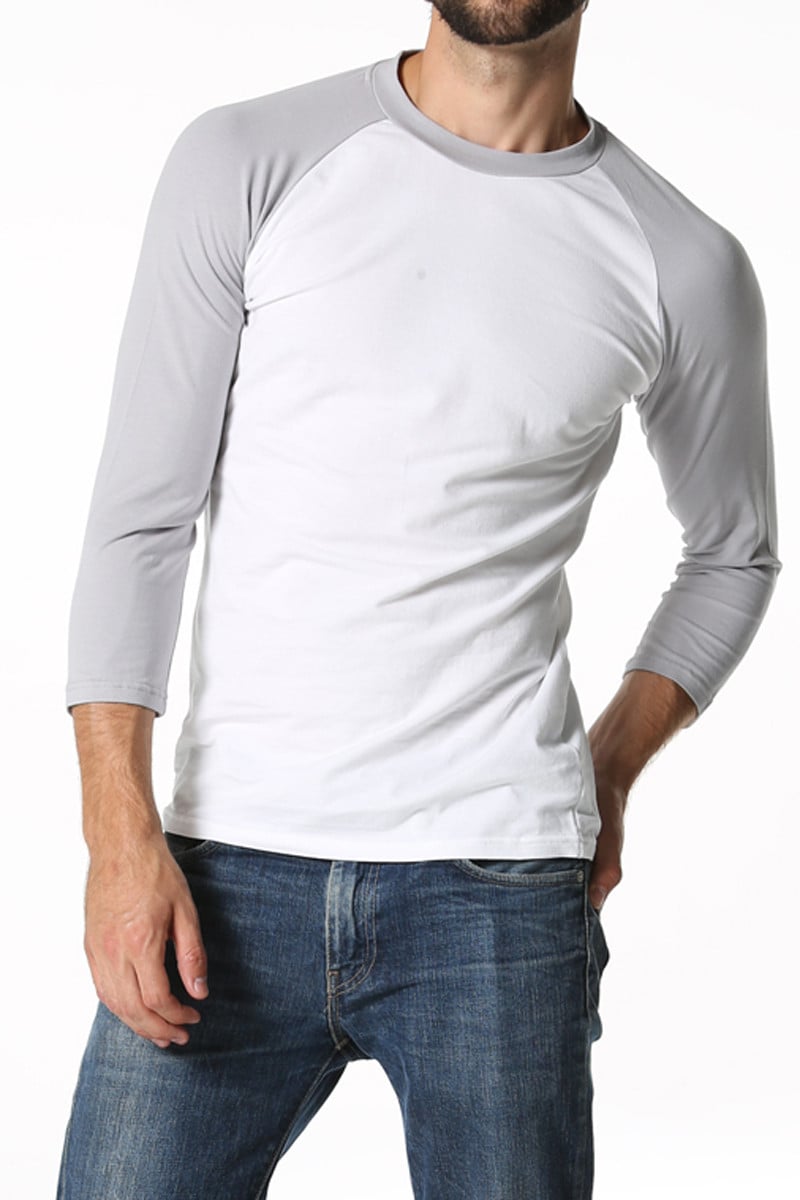 CheapUndies Light Grey Raglan Shirt