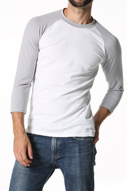 CheapUndies Light Grey Raglan Shirt thumbnail 2