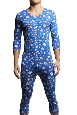 Trend Blue Snowflake Playtime Onesies thumbnail 1