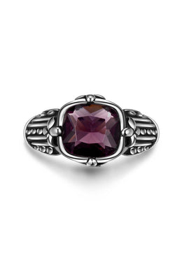 Gomaya Purple Trinitite Stainless Steel Ring thumbnail 1