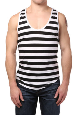 Y.M.L.A White Stripe Tank Top thumbnail 1
