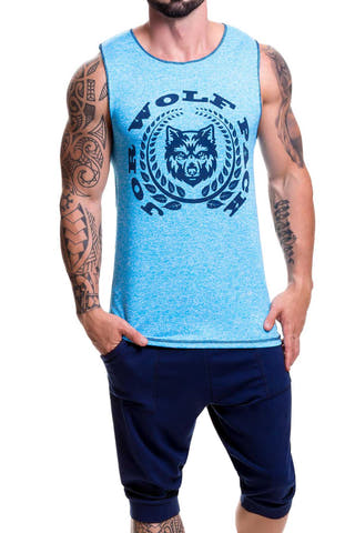 Jor Blue Animal Tank Top