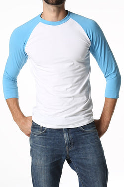 CheapUndies Sky Blue Raglan Shirt thumbnail 3