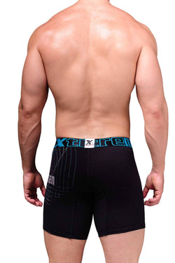 XTREMEN Black/Blue Printed Boxer Brief thumbnail 3