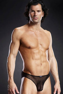 Hustler Black Mesh Brief thumbnail 1