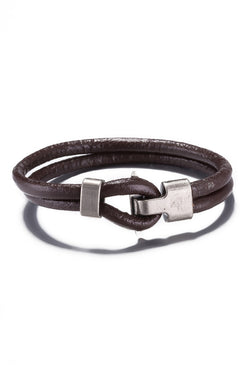 Brown Leather Infinity Bracelet thumbnail 3