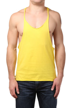 Y.M.L.A. Yellow Raw Edge String Tank thumbnail 1