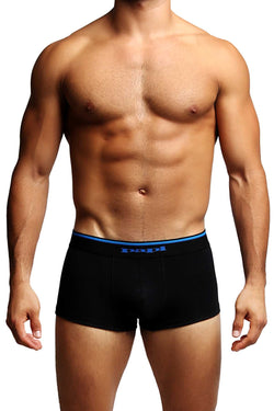 2-Pack Black & Blue Stripes Stretch Brazilian Trunks thumbnail 2