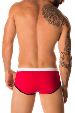 Jor Red & Blue Sport Swimwear Brief thumbnail 2