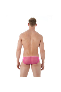 Gregg Homme Pink Mesh Suspender C-Ring Brief thumbnail 4
