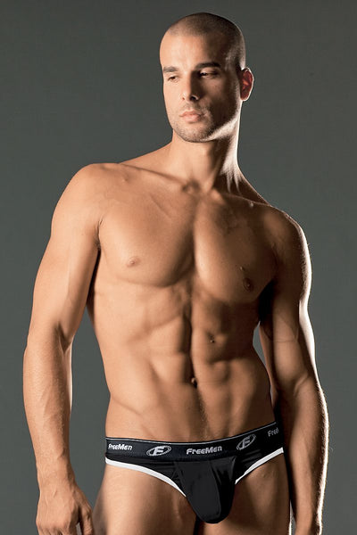Freemen Black C-Ring Mesh Thong