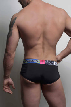 EppureLuca Black Valerio Low-Rise Sport Brief thumbnail 3