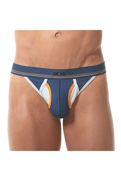 Gregg Homme Navy Sense Ribbed Modal Thong thumbnail 1