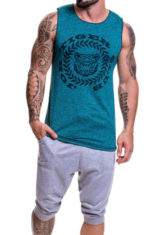 Jor Green Animal Tank Top
