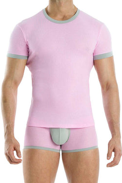Modus Vivendi Pink Perforated T-Shirt thumbnail 1