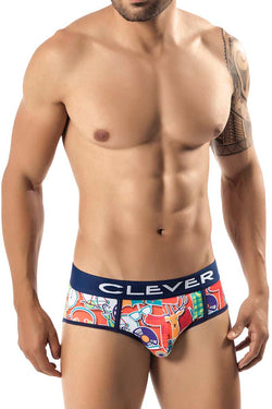 Clever Orange Necktie Piping Brief thumbnail 1