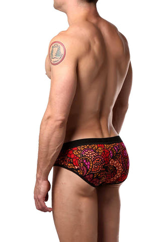 JustinCase Red Mosaic Brief