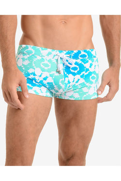 2(X)IST Aqua Tie-Dye Swim Trunk thumbnail 1