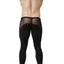 CheapUndies Black Mesh Panel Performance Tight