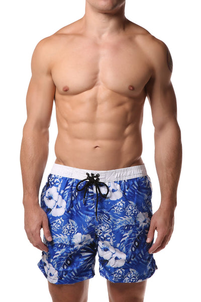 Datch Blue Tropical Swim Short