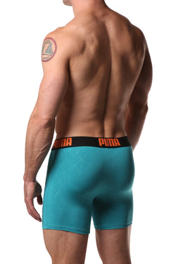 PUMA Teal Geometric Print Boxer Brief thumbnail 3