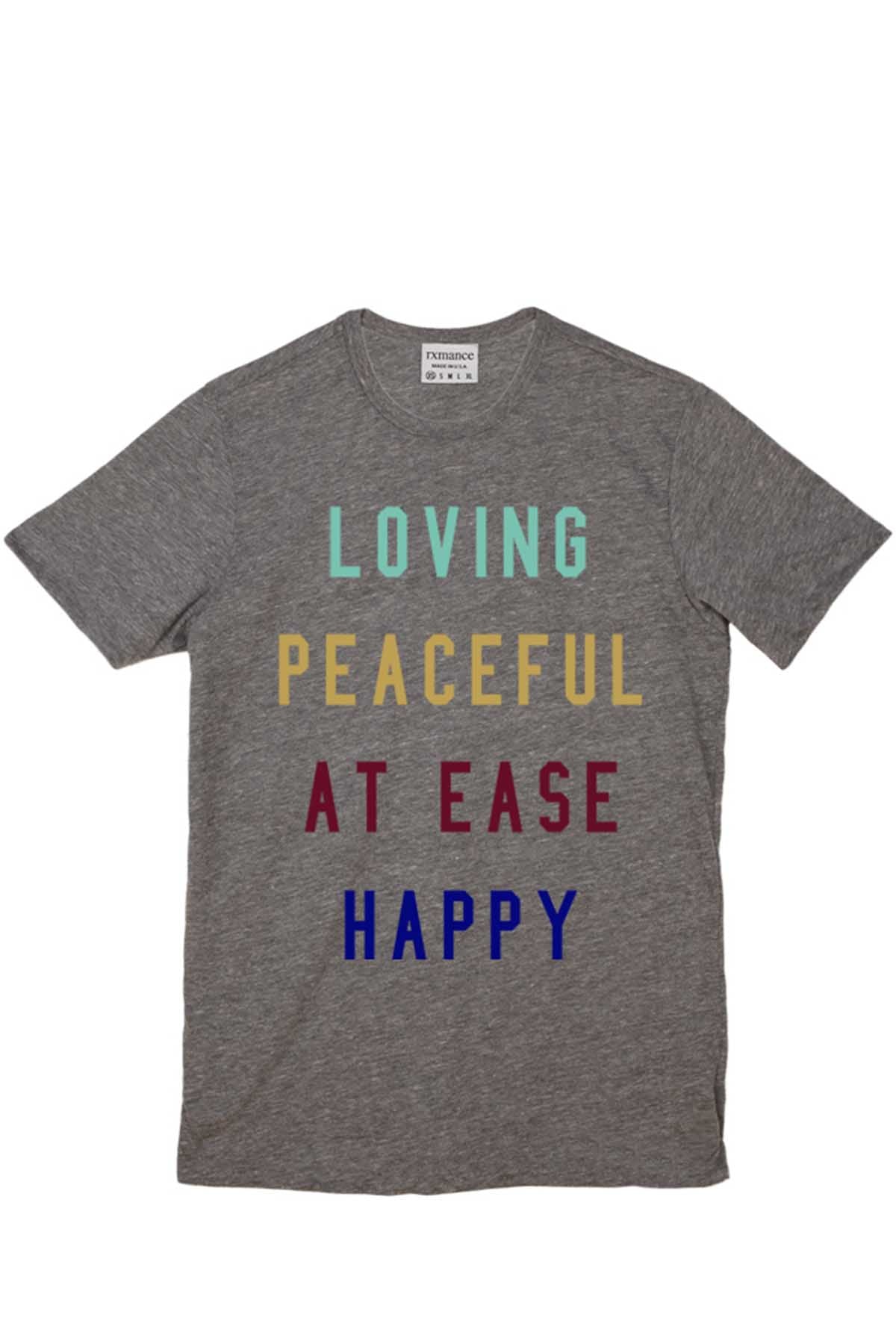 Rxmance Heather Grey Peaceful Crew Tee