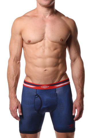 Umbro Blue/Navy Performance Boxer Brief