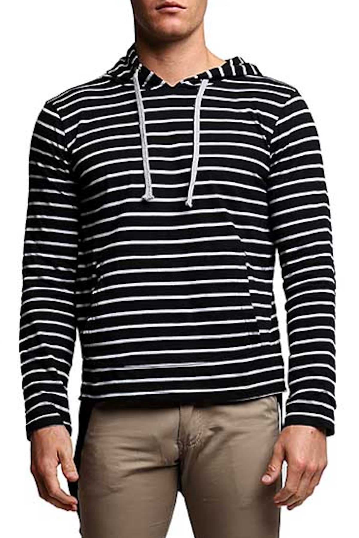Something Strong Black Something Casual Hooded Shirt