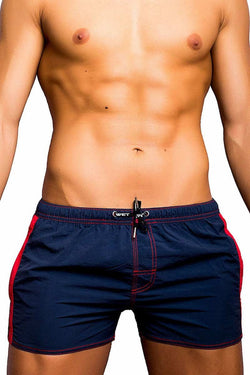 BWET Navy & Red Gordon Swim Short thumbnail 1